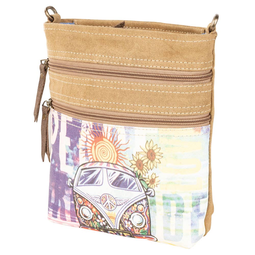 Peace & Love Bus Crossbody