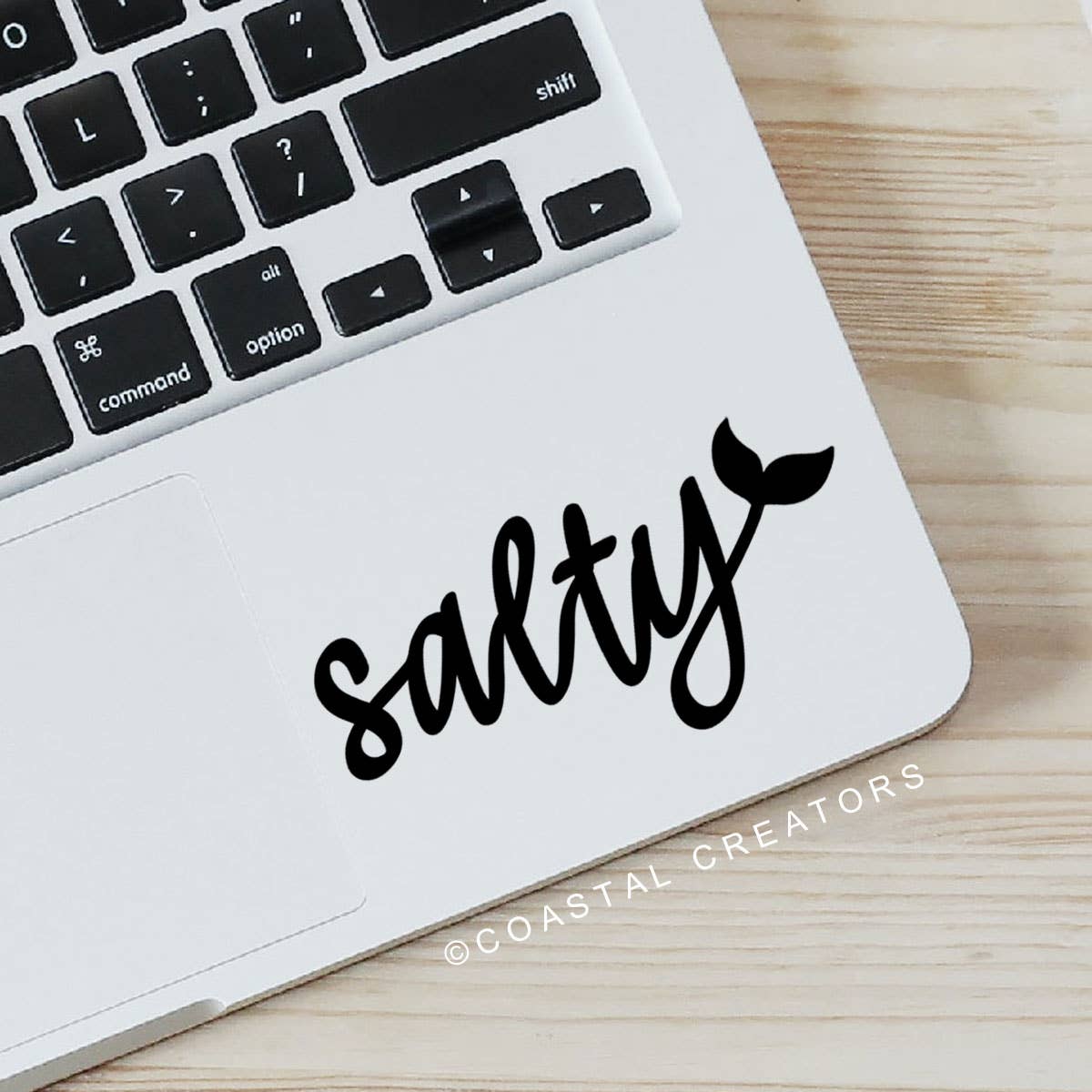 Salty with Mermaid Fin Vinyl Sticker