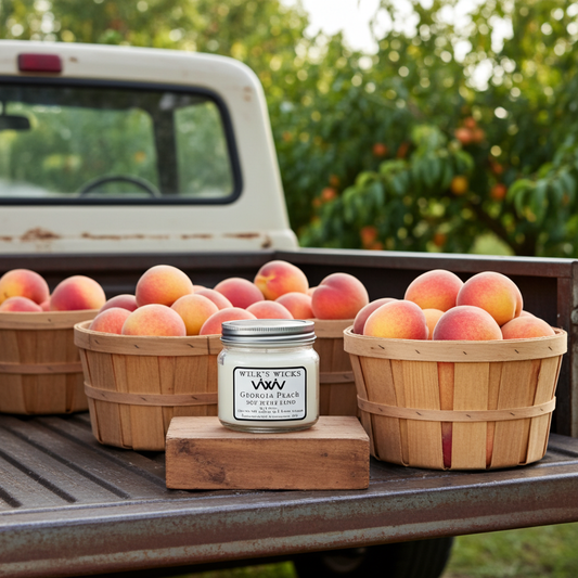 Georgia Peach Candle - Handmade Soy Blend