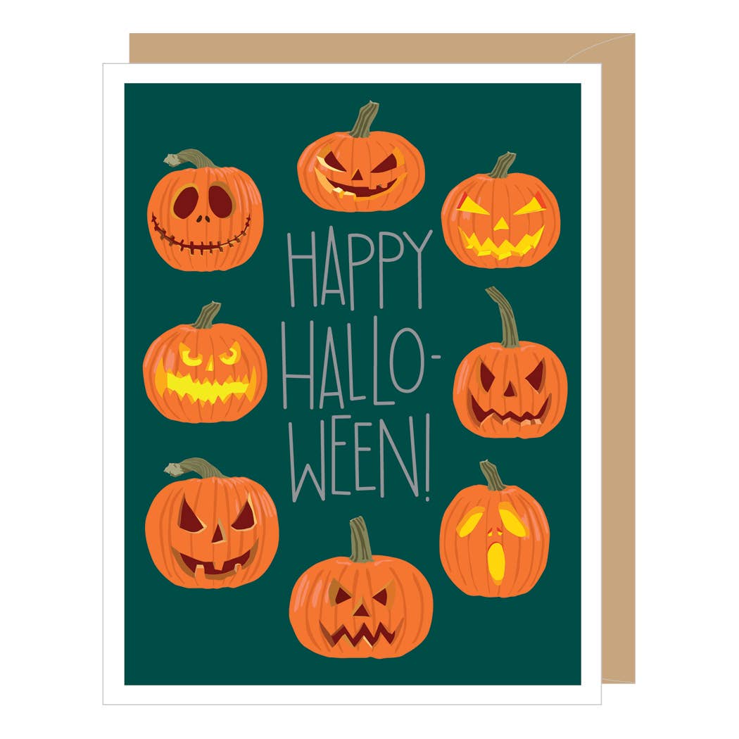 Jack O'Lantern Halloween Card