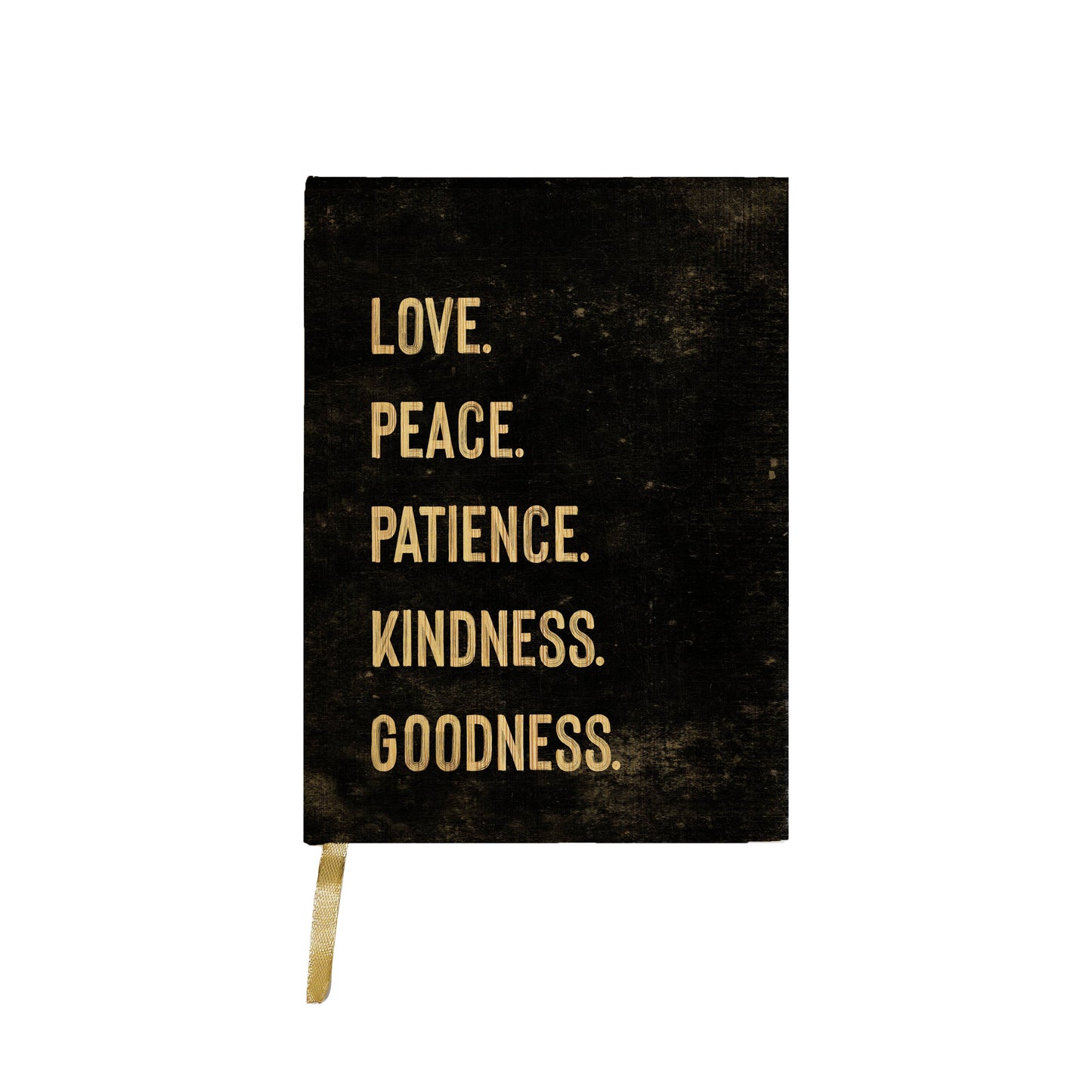 Love Peace Patience Kindness Goodness Black Journal