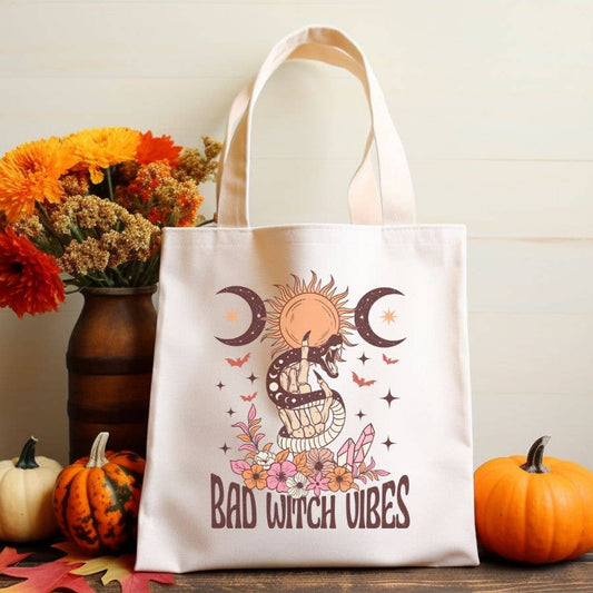 Bad Witch Vibes Canvas Tote Bag