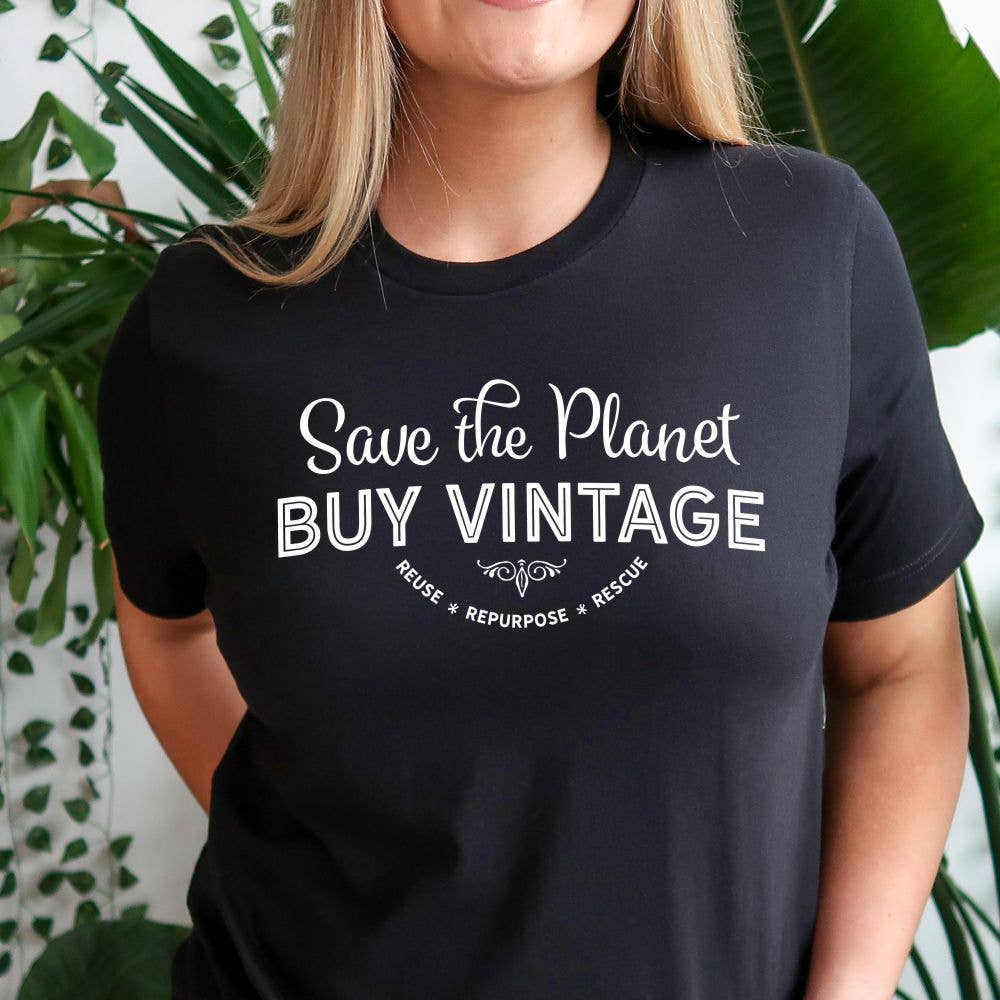 Save the Planet Buy Vintage Tshirt / Junk Vintage Antiques