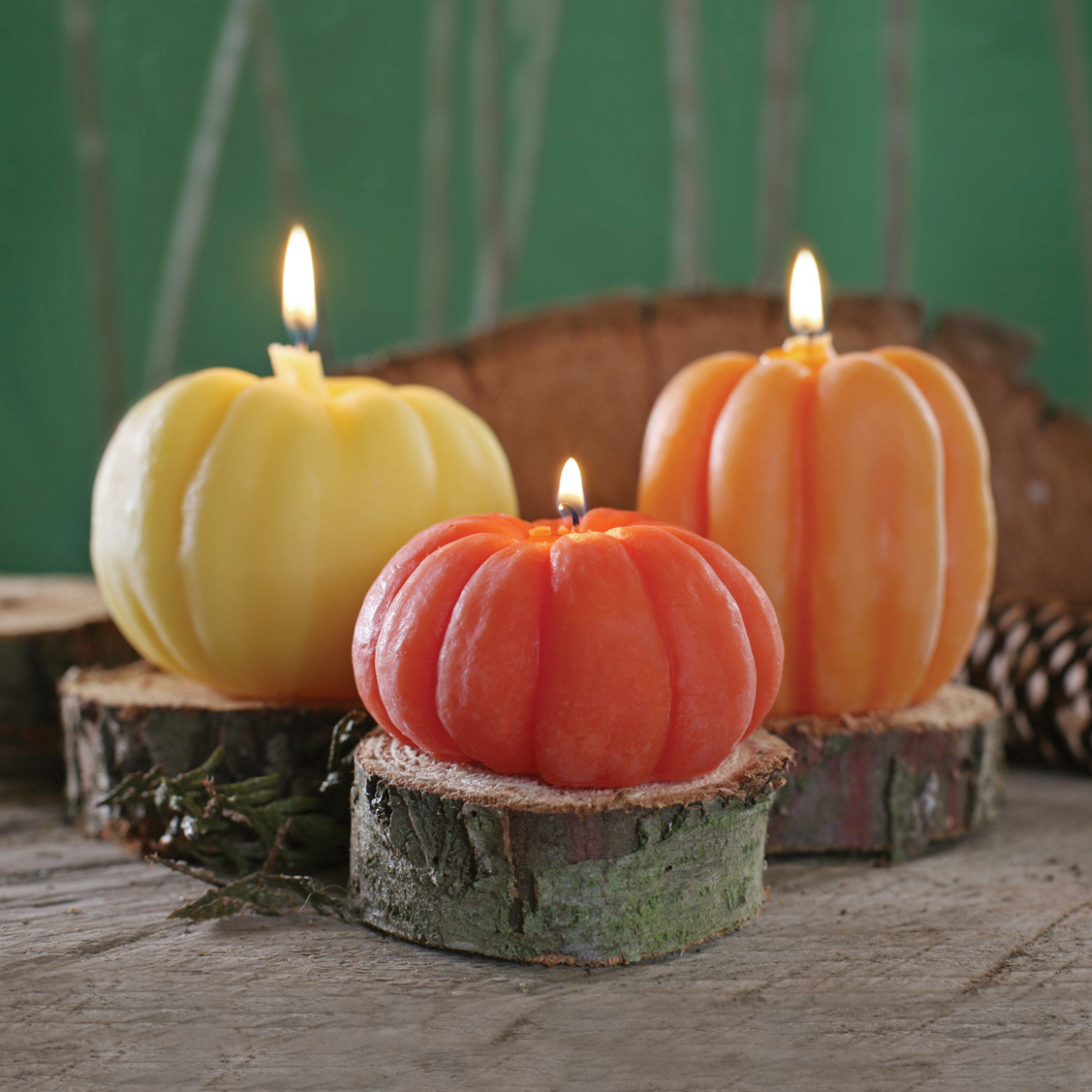 Beeswax Pumpkin Candles