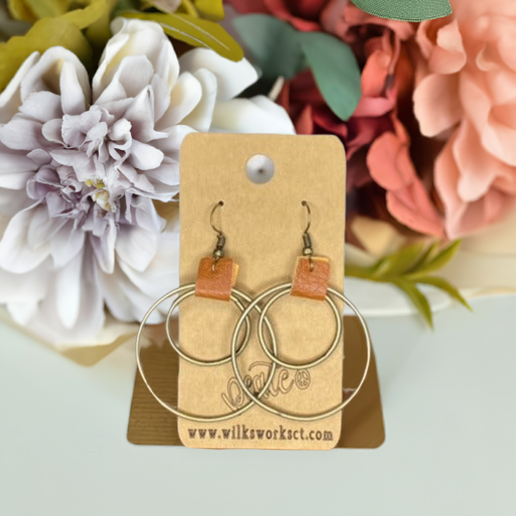 Earrings - Antique Circles - Wilks Works 