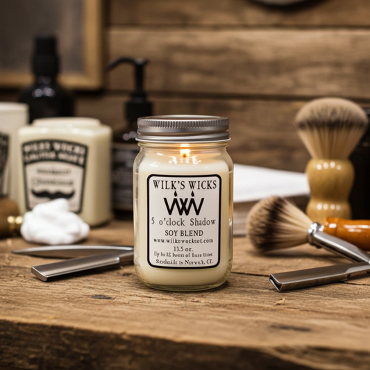 5 O'clock Shadow Candle - Handmade Soy Blend