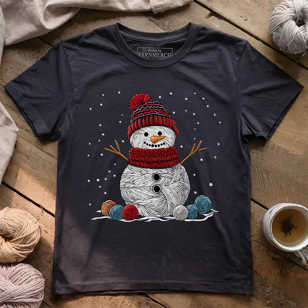 Yarn Snowman T-shirt