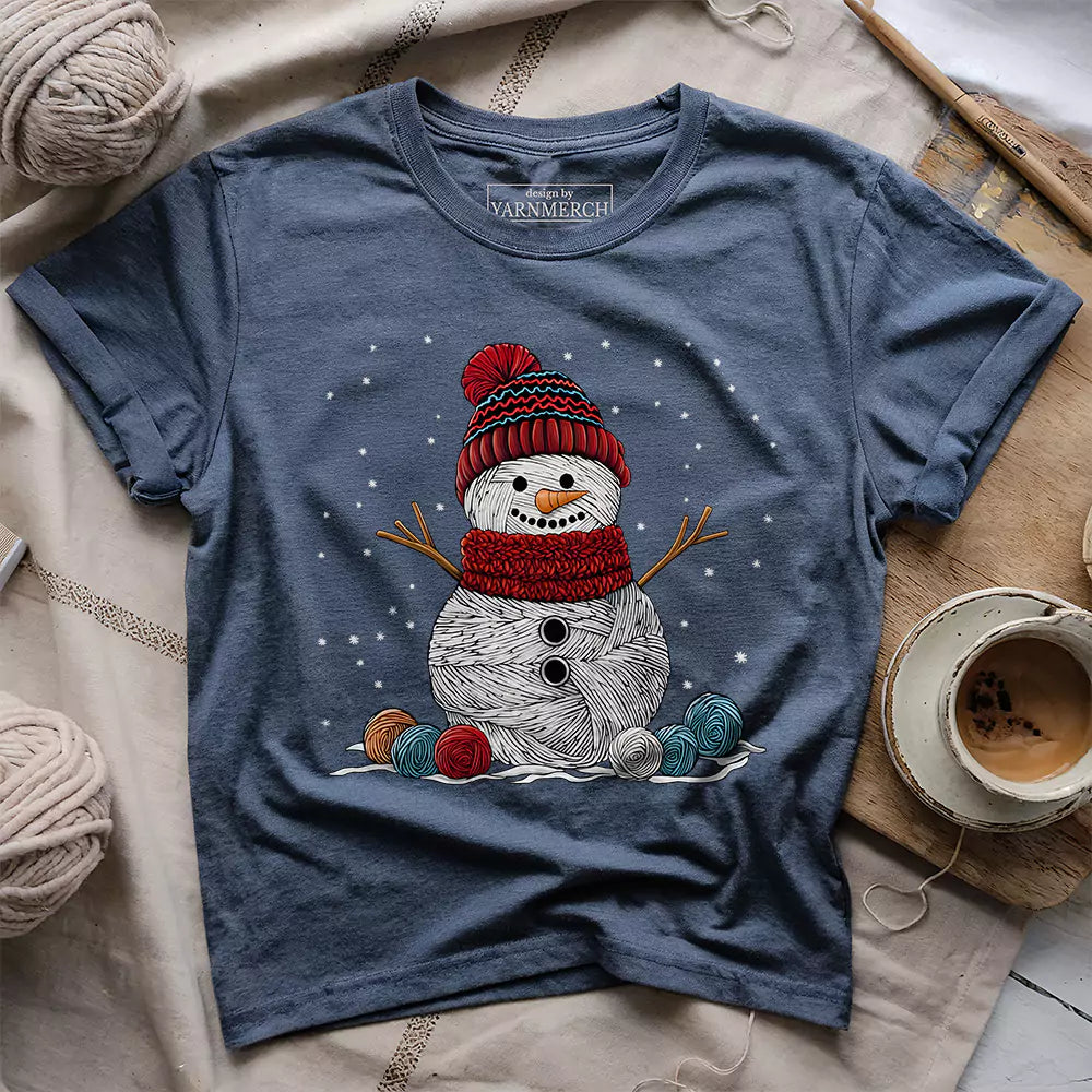 Yarn Snowman T-shirt